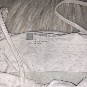 Pearl white tank top